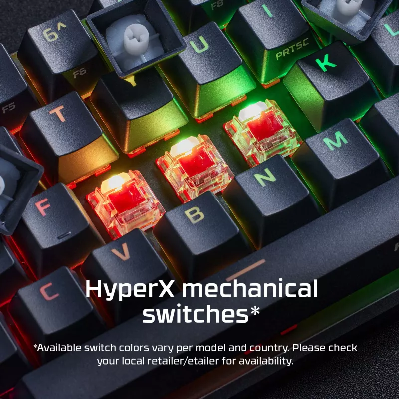 HyperX Alloy Origins 65 – mehaaniline mängurklaviatuur – HX Red (US paigutus)