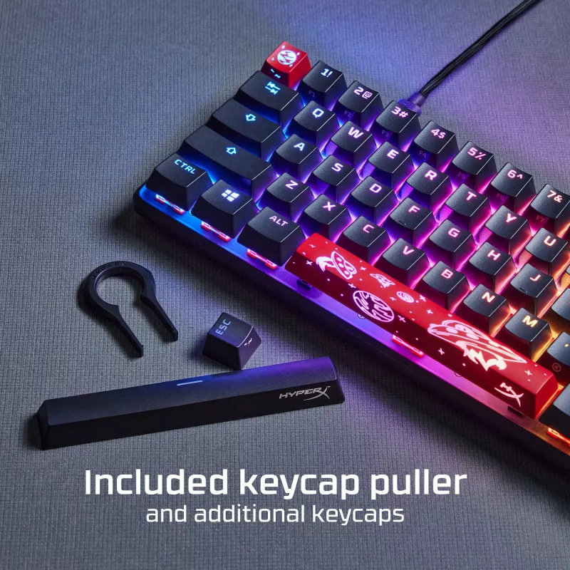 HyperX Alloy Origins 65 – mehaaniline mängurklaviatuur – HX Red (US paigutus)