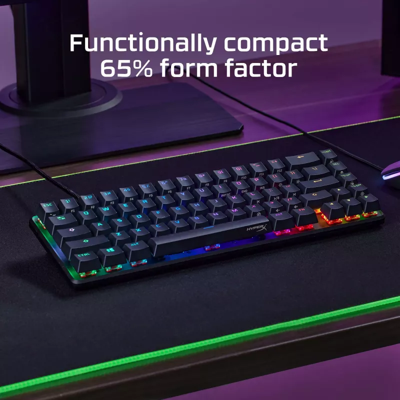 HyperX Alloy Origins 65 – mehaaniline mängurklaviatuur – HX Red (US paigutus)