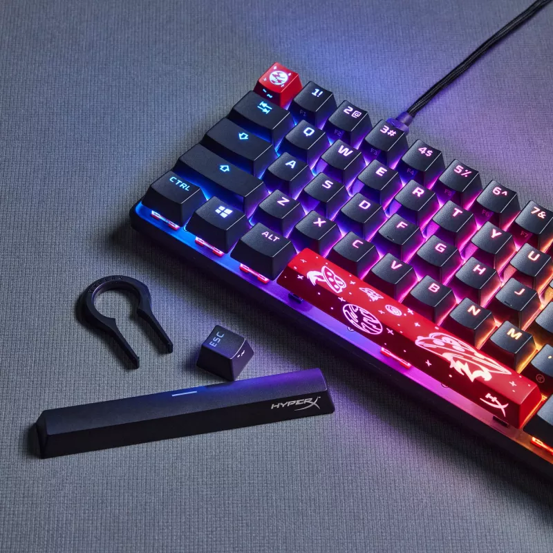HyperX Alloy Origins 65 mehaaniline mänguklaviatuur HX Red juhtmega RGB
