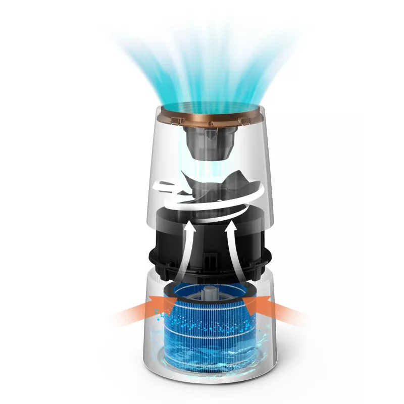 Philips 3000 series HU3918/10 niisuti Impeller 3 L Must 25 W
