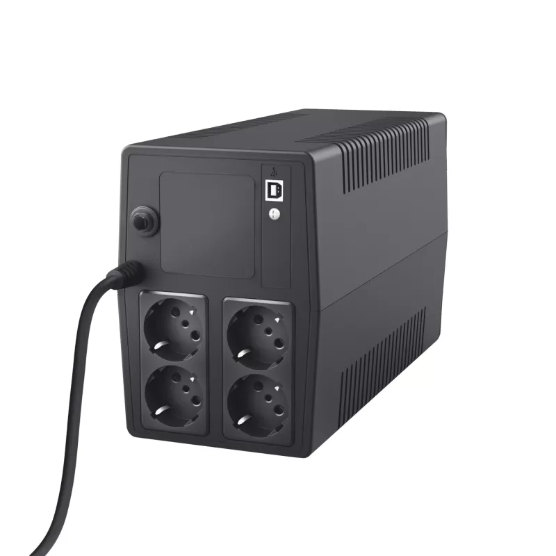 Trust Paxxon katkematu toiteallikas (UPS) 1 kVA 600 W 4 vahelduvvoolu pistikupesa