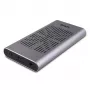 Lindy USB 3.2 Gen 2x2 kahe M.2 NVMe SSD-korpuse kloonimisfunktsiooniga