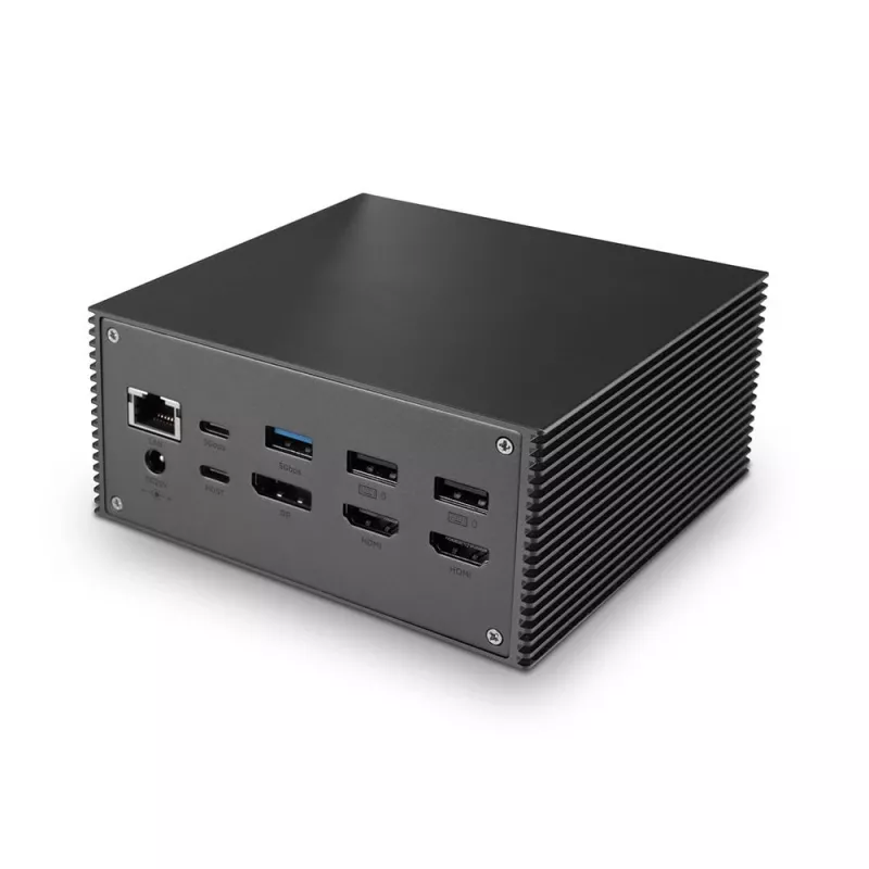 Lindy DST-Pro 101, USB-C sülearvuti dokkimisjaam 4K toega ja 100 W toiteallikaga