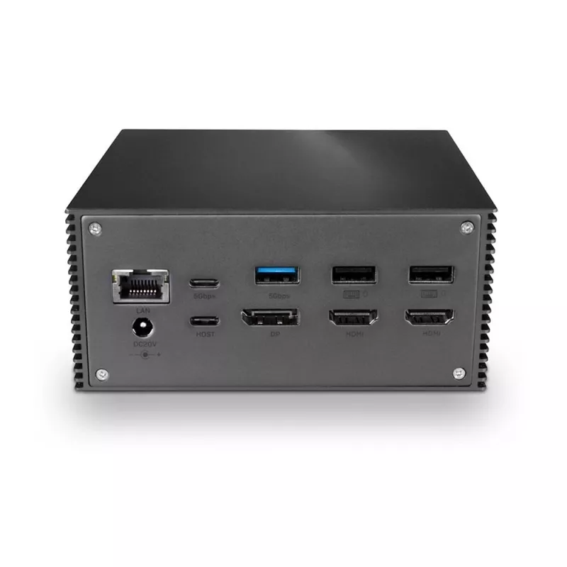 Lindy DST-Pro 101, USB-C sülearvuti dokkimisjaam 4K toega ja 100 W toiteallikaga