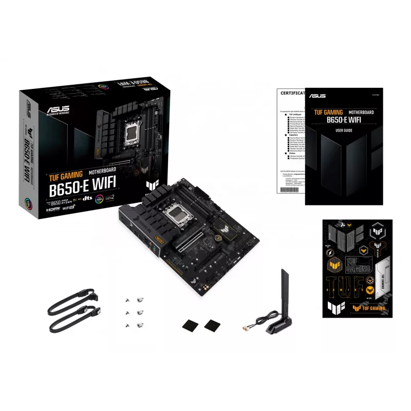 Emaplaat ASUS TUF GAMING B650-E WIFI ATX Socket AM5 DDR5 4x DIMM 192GB Wi‑Fi 6E Bluetooth 5.3 3x M.2 2.5Gb LAN