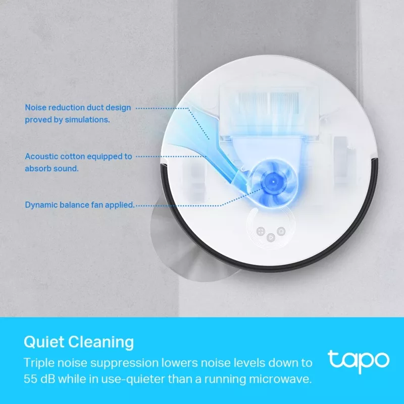 TP-Link Tapo LiDAR-navigatsiooniga robot-tolmuimeja ja -mopiga