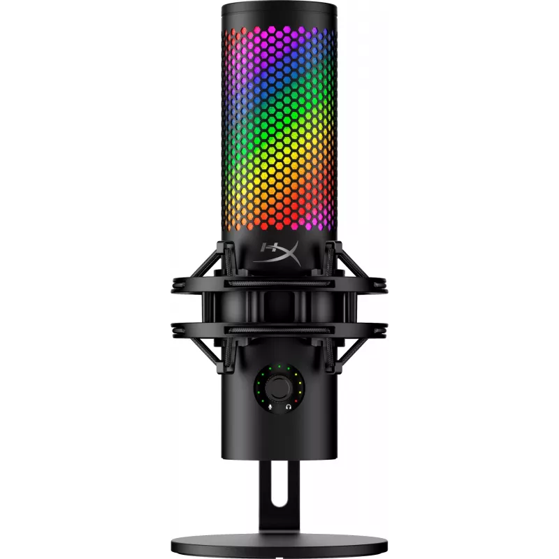HyperX QuadCast 2 S - USB-mikrofon (must), lauamikrofon, -8 dB, 20–20000 Hz, 1 Ω, juhtmega, USB