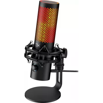 HyperX QuadCast 2 S - USB-mikrofon (must), lauamikrofon, -8 dB, 20–20000 Hz, 1 Ω, juhtmega, USB