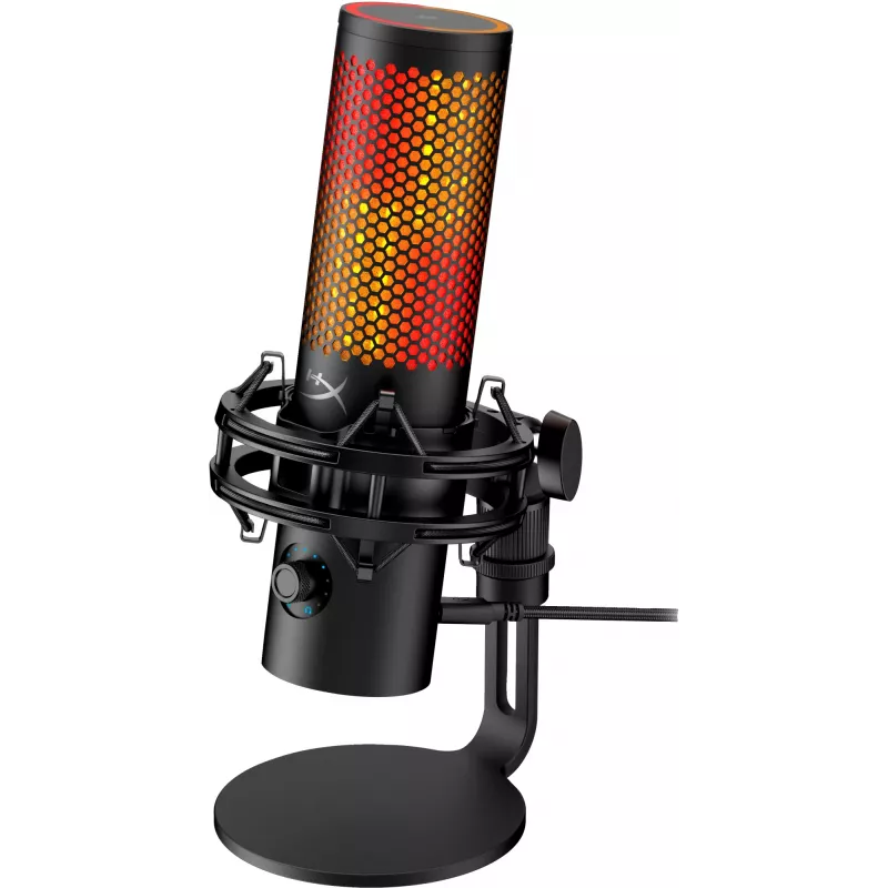 HyperX QuadCast 2 S - USB-mikrofon (must), lauamikrofon, -8 dB, 20–20000 Hz, 1 Ω, juhtmega, USB