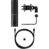 HyperX QuadCast 2 S - USB-mikrofon (must), lauamikrofon, -8 dB, 20–20000 Hz, 1 Ω, juhtmega, USB