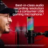 HyperX QuadCast 2 S - USB-mikrofon (must), lauamikrofon, -8 dB, 20–20000 Hz, 1 Ω, juhtmega, USB