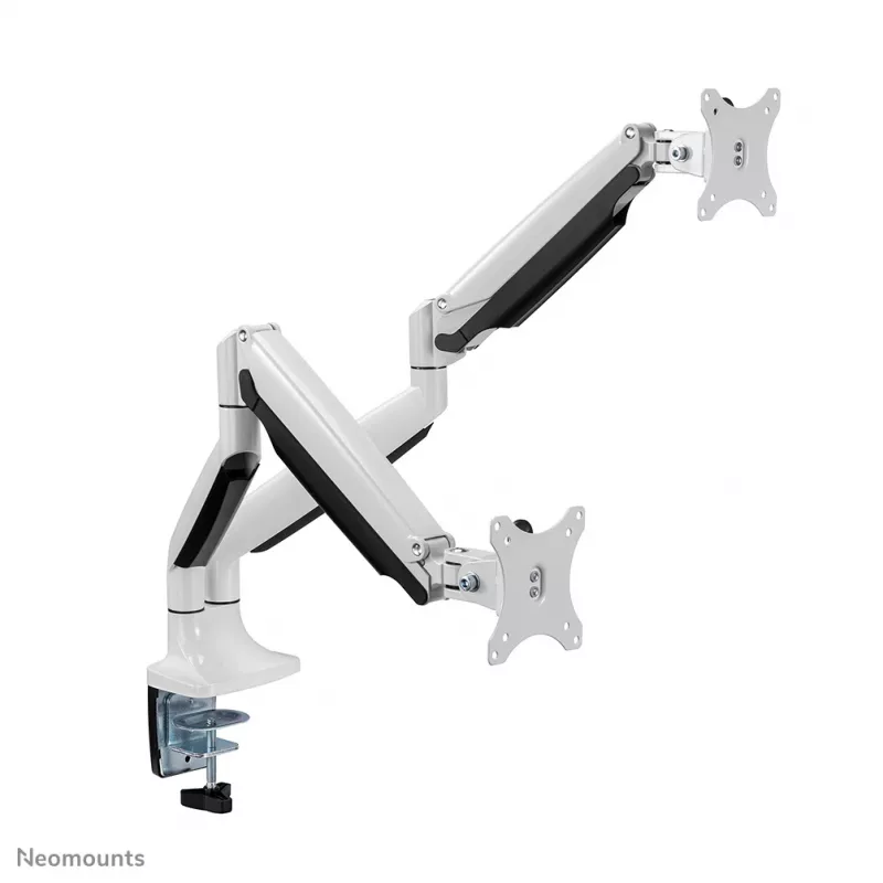 Neomounts NM-D750DValge monitori käepide 10-32 tolli - gaasivedru, klamber/läbiviik, 9 kg, 25,4 cm (10 tolli), 81,3 cm (32 tolli), 100 x 100 mm, valge