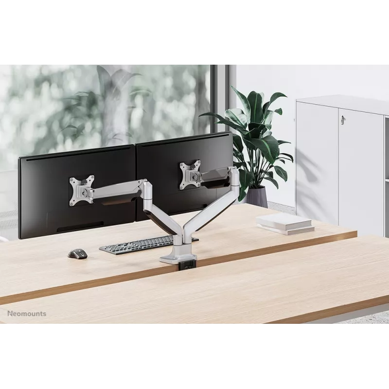 Neomounts NM-D750DSILVER monitorihoidik 10-32 tolli - gaasivedru