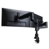 R-Go Tools Monitor arm R-Go Caparo Dual, for two monitors, adjustable with gas spring, 3-9 kg load capacity, 100% circular, Must