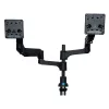 R-Go Tools Monitor arm R-Go Caparo Dual, for two monitors, adjustable with gas spring, 3-9 kg load capacity, 100% circular, Must