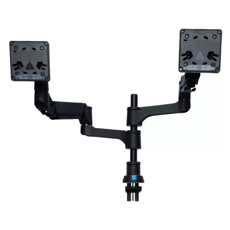 R-Go Tools Monitor arm R-Go Caparo Dual, for two monitors, adjustable with gas spring, 3-9 kg load capacity, 100% circular, Must