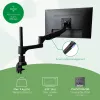 R-Go Tools Monitor arm R-Go Caparo Dual, for two monitors, adjustable with gas spring, 3-9 kg load capacity, 100% circular, Must