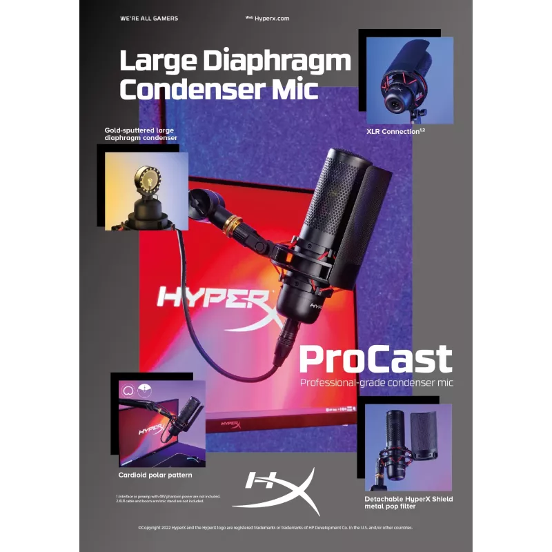 HyperX ProCast mikrofon