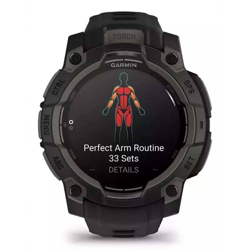 Nutikell Garmin Instinct 3 AMOLED Must