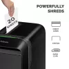 Fellowes LX Series 5050401 paberipurustaja Mikropurustamine 65 dB Must
