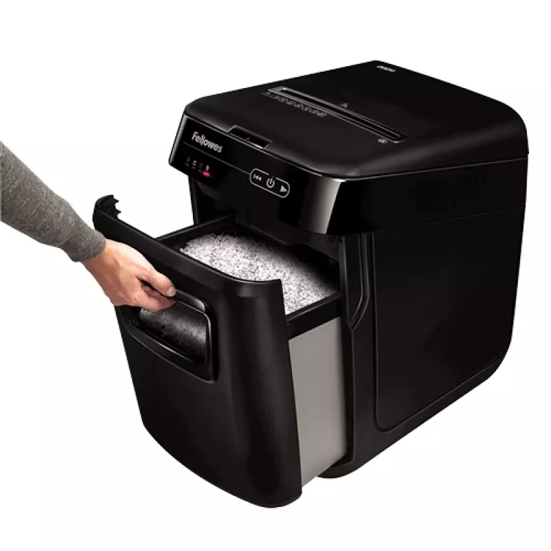 Fellowes AutoMax 200M paberipurustaja, mikro-lõikeline, must