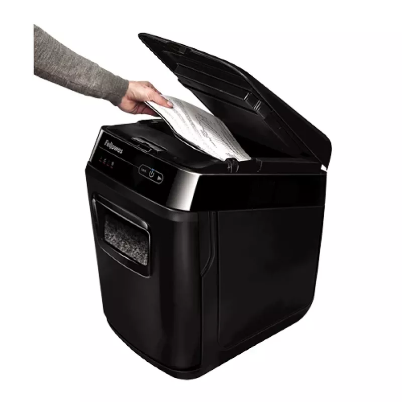 Fellowes AutoMax 200M paberipurustaja, mikro-lõikeline, must