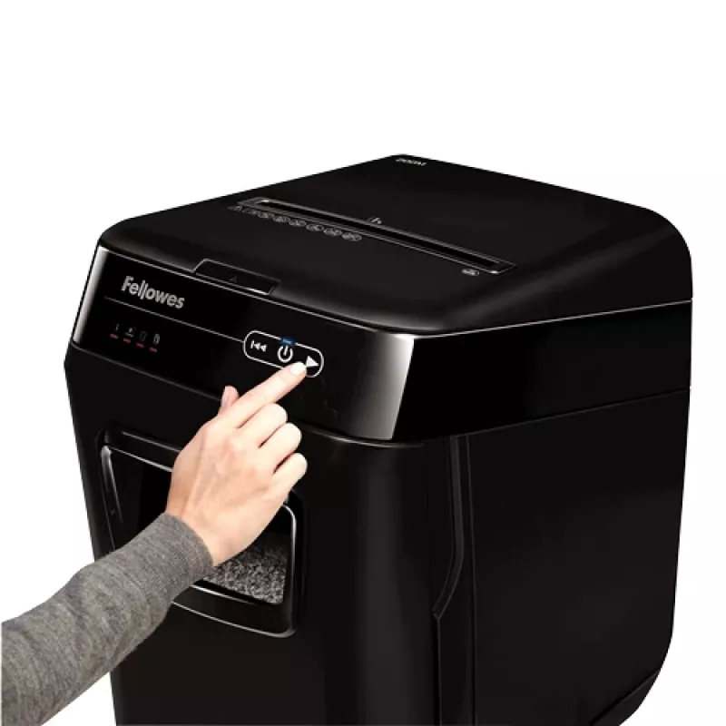 Fellowes AutoMax 200M paberipurustaja, mikro-lõikeline, must