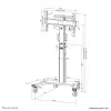 Neomounts FL50S-825WH1 TV-käru 37-75 tolli - TÜV