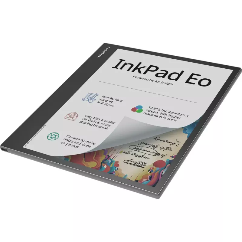 E-raamatulugeja PocketBook InkPad Eo 10,3-tolline 64 GB Wi‑Fi — 10,3-tolline E Ink Kaleido, puuteekraan, MicroSD