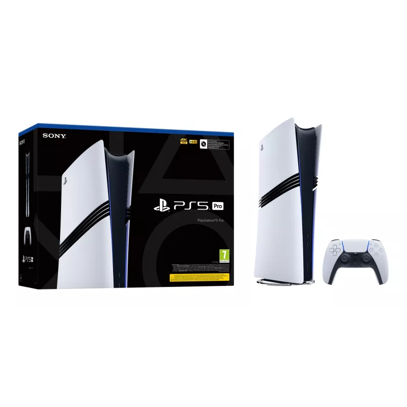 Sony PlayStation 5 Pro 2 TB Wi-Fi Must, Valge