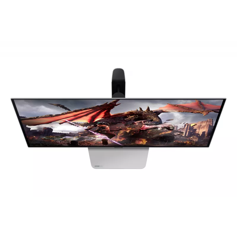 Monitor Samsung G80SD 32 tolli OLED 3840 x 2160 16:9 0,03 ms USB 3.2 Gen 1 VESA kõrguse reguleerimisega hõbedane