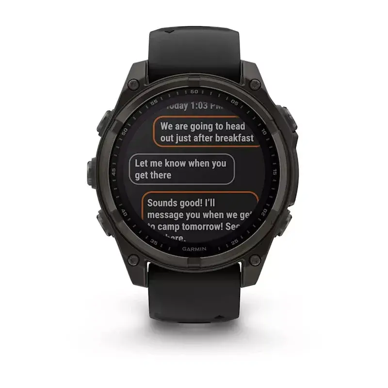 Spordi nutikell GARMIN fenix 8 Must — 51 mm korpus, safiirlääts, päikeseenergia, GPS, 32 GB, 10 ATM, 1,3-tolline ekraan