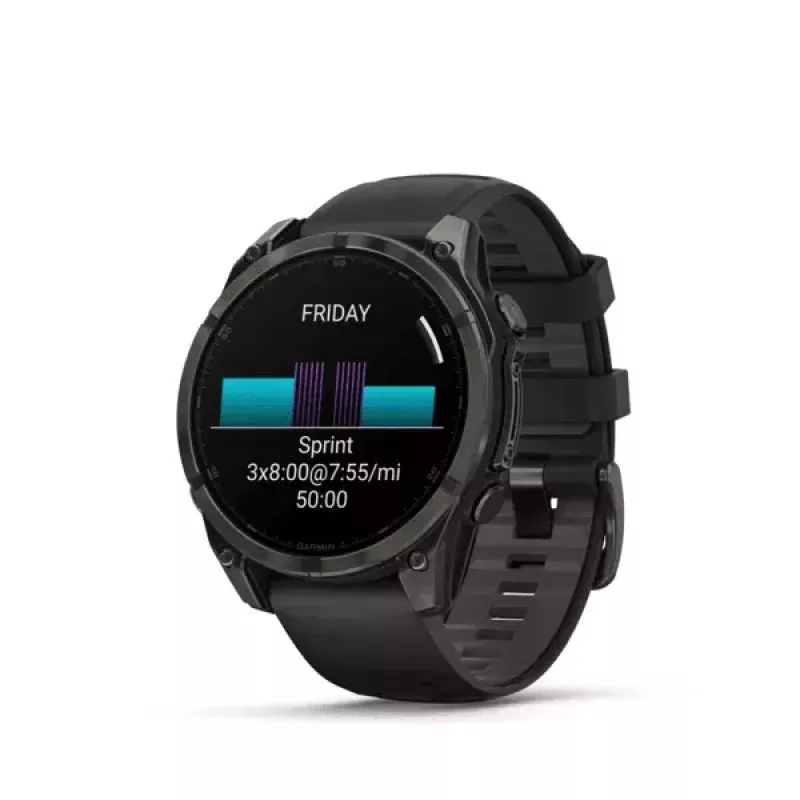 Spordikell GARMIN fenix 8 must, 47 mm korpus, AMOLED 1,4 tolli, safiirklaas, GPS/GLONASS/Galileo, 16-päevane aku