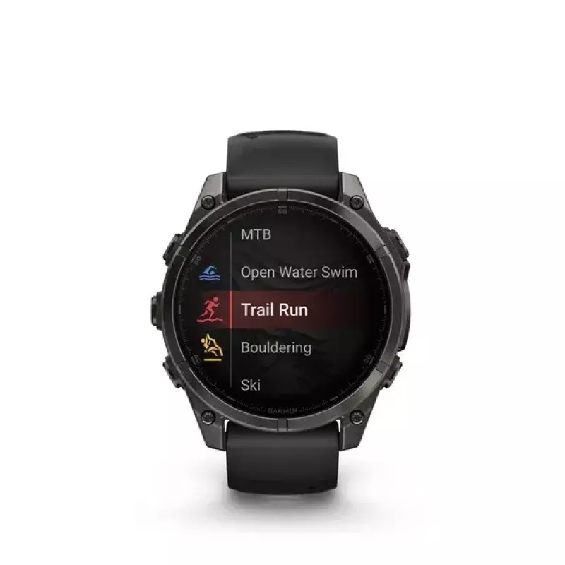 Spordikell GARMIN fenix 8 must, 47 mm korpus, AMOLED 1,4 tolli, safiirklaas, GPS/GLONASS/Galileo, 16-päevane aku