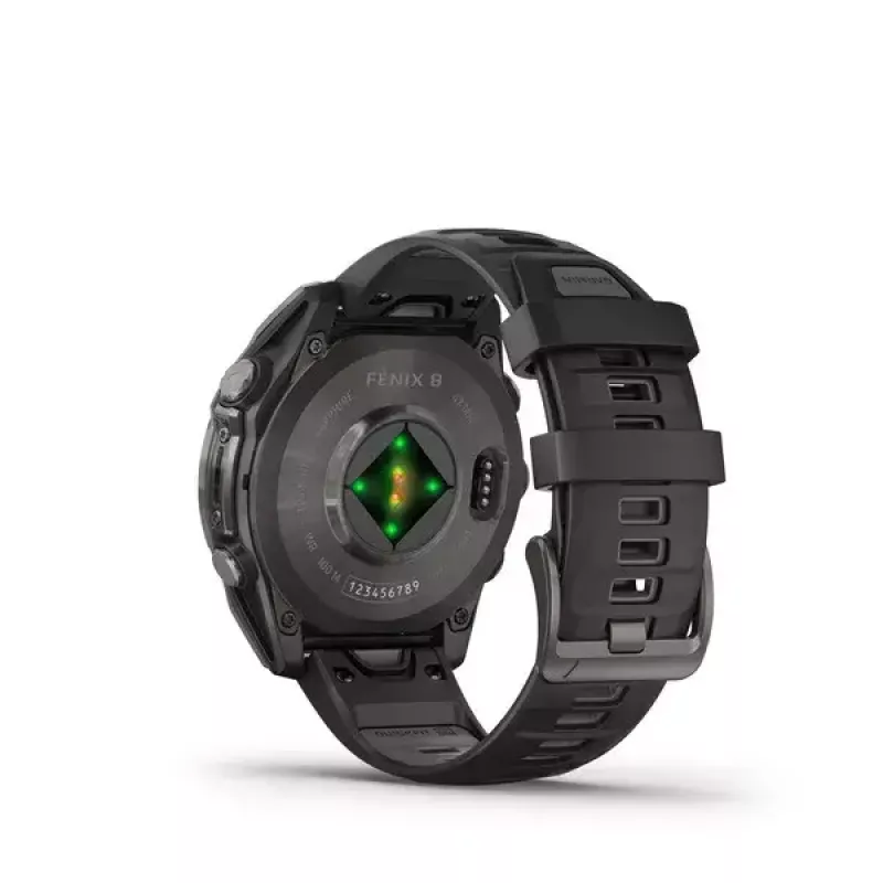 Spordikell GARMIN fenix 8 must, 47 mm korpus, AMOLED 1,4 tolli, safiirklaas, GPS/GLONASS/Galileo, 16-päevane aku