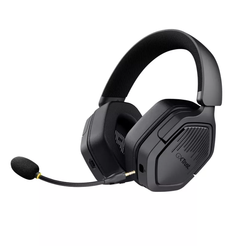 Peakomplekt TRUST GXT 493PS Carus — juhtmega ja juhtmevaba (Bluetooth), ümberkõrvaklapid, peapael, 20–20000 Hz, 1,2 m, must