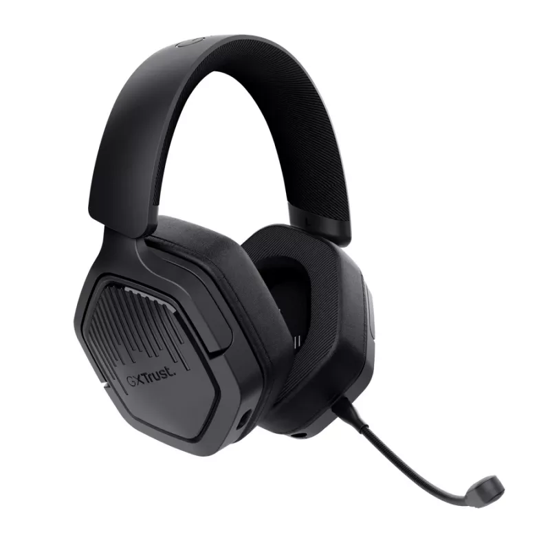 Peakomplekt TRUST GXT 493PS Carus — juhtmega ja juhtmevaba (Bluetooth), ümberkõrvaklapid, peapael, 20–20000 Hz, 1,2 m, must