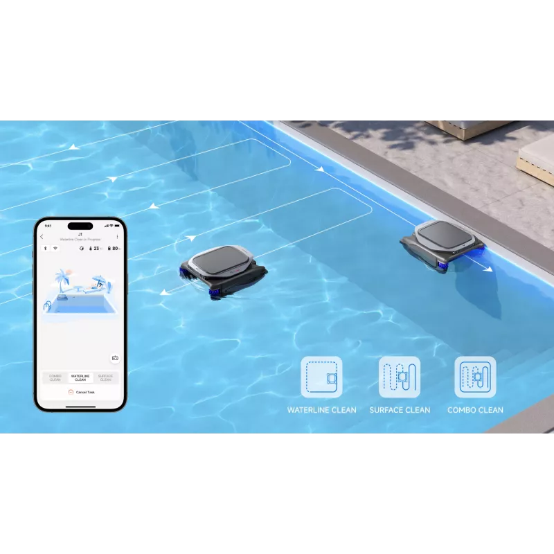 Robotic pool cleaner Dreame J1 Battery 5000 mAh Must