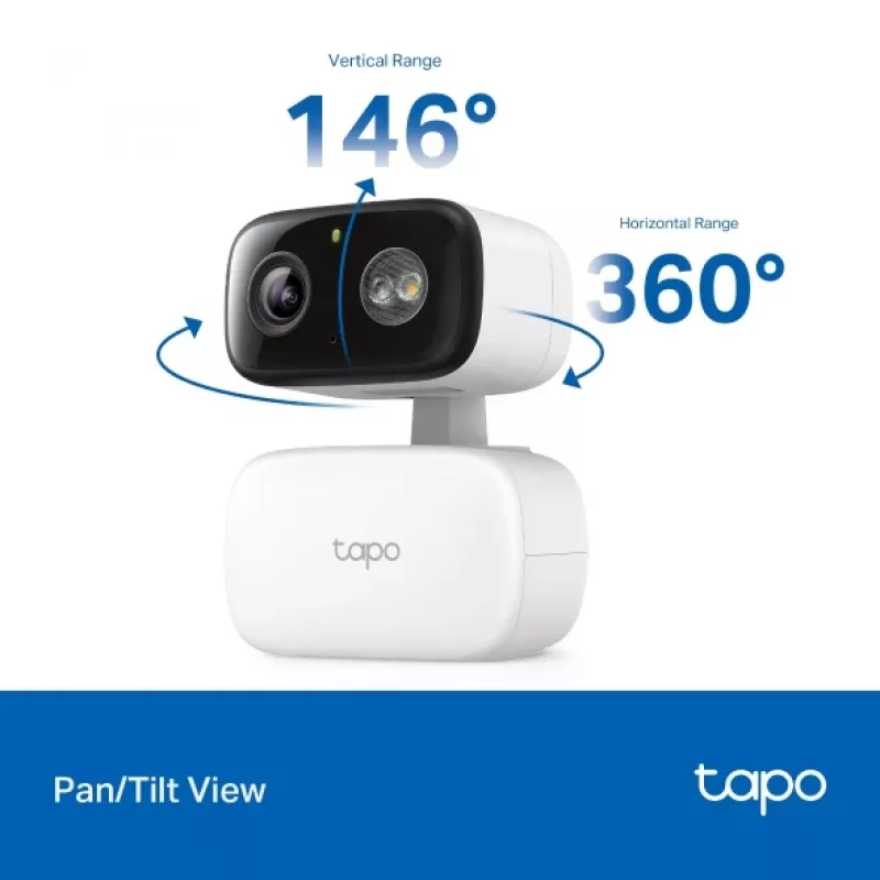 Turvakaamera TP-LINK Tapo C206 – sise/välis 1080p HD, pööramise ja kallutamisega, öövaatega, kahesuunalise heliga