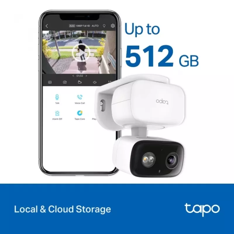 Turvakaamera TP-LINK Tapo C206 – sise/välis 1080p HD, pööramise ja kallutamisega, öövaatega, kahesuunalise heliga