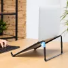 R-Go Tools sülearvuti alus R-Go Steel Travel, ergonoomiline ja kokkupandav, sobib 10-22 tollisele sülearvutile, must