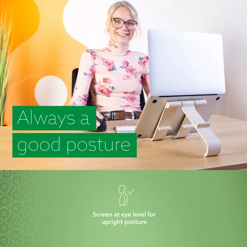 R-Go Tools sülearvuti ja tahvelarvuti alus R-Go Treepod, ergonoomiline ja modulaarne, reguleeritav, biopõhine