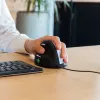R-Go Tools Ergonomic hiir R-Go HE Break with break software, large (hand size ≥ 185 mm), left-handed, Wired, Must