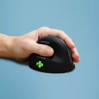 R-Go Tools Ergonomic hiir R-Go HE Break with break software, medium (hand size 165-185 mm), left-handed, Bluetooth, Must