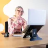R-Go Tools sülearvuti alus R-Go Riser Document, ergonoomiline, kokkupandav ja reguleeritav alus dokumendihoidjaga, must