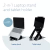 R-Go Tools Tahvel- ja sülearvutialus R-Go Riser Duo, sobib 10–22-tollisele ekraanile, must
