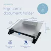 R-Go Tools Dokumendihoidja R-Go Read2Write, sobib lugemiseks ja kirjutamiseks, ergonoomiline, pehme vahtplastist randmetoega, matt akrüül