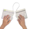 R-Go Tools Ergonoomiline klaviatuur R-Go Split Break koos pausitarkvaraga, ergonoomiline jagatud klaviatuur, QWERTY (UK), Bluetooth, valge