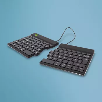 R-Go Tools Ergonoomiline klaviatuur R-Go Split Break koos pausitarkvaraga, ergonoomiline poolitatud klaviatuur, QWERTY (UK), Bluetooth, must